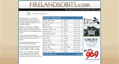 Desktop Screenshot of firelandsobits.com